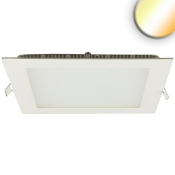 LED Downlight, eckig, 225mm, 18W, Colorswitch 3000|3500|4000K, IP42, ultraflach, dimmbar, wei�