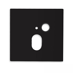 Cover Aluminium eckig f�r Wandeinbauleuchte SYS-WALL68 mit PIR Sensor, IP54, schwarz