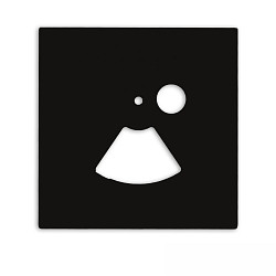 cover SYS-WALL68 square, black