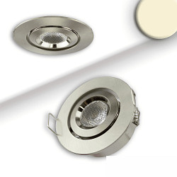 recessed luminaire MINI AMP, brushed aluminium dimmable 2,8W 290lm 3000K