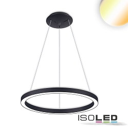hanging luminaire CIRCLE 580 IP20, black dimmable