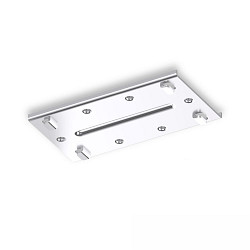 connector flat, mechanical, surface-mounted version, silver