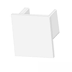 Endkappe EC220 f�r LED Fliesenprofil UP10, IP20, wei�