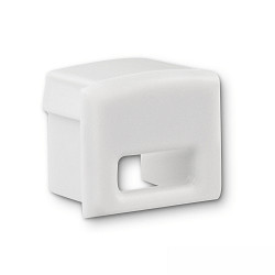 Endkappe EC82W f�r Profil SURF10, mit Kabeldurchf�hrung, 1 Stk., wei�
