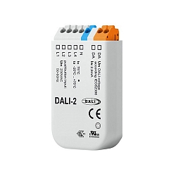 DALI Master-Steuerung Universal f�r 4 Adressen via Push-Taster, DALI-Bus Spannung