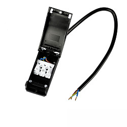 Anschlussbox 2x3-polig, 0,5-2,5mm�, max. 450V/16A zur Durchverkabelung, mit 30cm Anschlussleitung