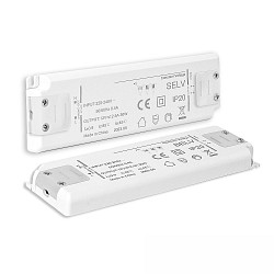 LED Trafo 12VDC, 0-30W, ultraflach, SELV, schaltbar
