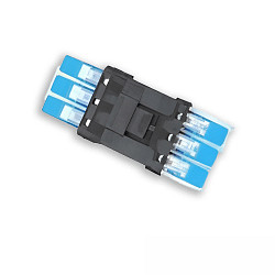 Durchgang Steckverbinder 3-polig, 0,5-2,5mm�, max. 250V/10A