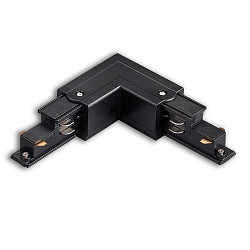 Zubeh�r f�r 3-Phasen Schiene (DALI) - L-Verbinder f�r Aufbauschiene, N-Leiter innen, schwarz
