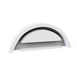 Endkappe f�r LED T5/T8 Umr�stplatine COVER69, ohne Kabeldurchf�hrung, wei�