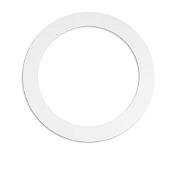 Ausschnittsloch-Adapterring f�r Downlights, mit Federn, wei�, ID 20.1cm / AD 28.7cm