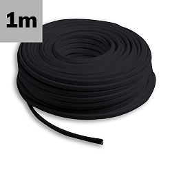 Kabel PUR-ummantelt, schwarz, 5x0,5mm� H05BQ-F, Meterware