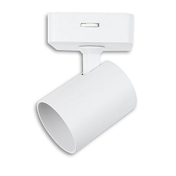 wall and ceiling luminaire GU10 SINGLE swivelling, with switch GU10 IP20, white