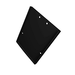 end cap EC115 (LAMP40) set of 2, with cover, black