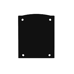 end cap EC116 (LAMP30 V1+V2) set of 2, black