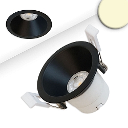 recessed spotlight BACK60 / LED MODULE UGR<12 round, rigid, dimmable, set back IP20, black matt dimmable