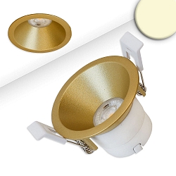 recessed spotlight BACK60 / LED MODULE UGR<12 round, rigid, dimmable, set back IP20, gold matt dimmable