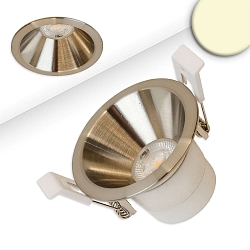 recessed spotlight BACK60 / LED MODULE UGR<12 round, rigid, dimmable, set back IP20, brushed nickel dimmable
