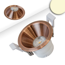 recessed spotlight BACK60 / LED MODULE UGR<12 round, rigid, dimmable, set back IP20, mat, rose gold dimmable