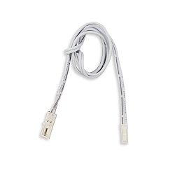 MiniAMP Polarit�tswechsler male-female, 60mm, 2-polig, wei�, max. 3A