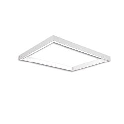 NV-Leuchtenrahmen TRACK48 H50, innen 59.2 x 89.2cm, unbest�ckte Schiene, ohne IR-Panel / Akustik-Absorber, schwarz