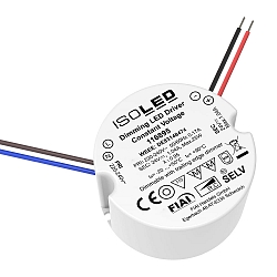LED Schalterdosen-PWM-Trafo 24V/DC, 0-25W, Tiefe 30mm, IP65, dimmbar, SELV
