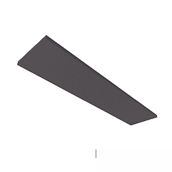 Akustikabsorber H25 f�r Leuchtenrahmen mit Innenformat 32 x 150cm, anthrazit