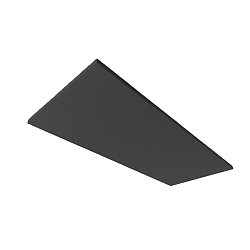 Akustikabsorber H25 f�r Leuchtenrahmen mit Innenformat 59.2 x 150cm, schwarz