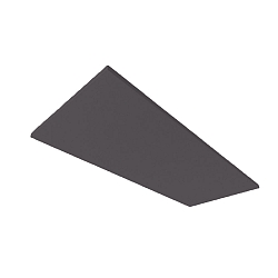 Akustikabsorber H25 f�r Leuchtenrahmen mit Innenformat 59.2 x 150cm, anthrazit