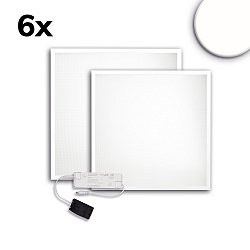LED Panel ECO BACKLIGHT LINE 625, 6er Set, 36W, 4000K, 4350lm, UGR<19, 2H/2H, IP42, dimmbar, wei�