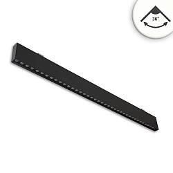 LED H�ngeleuchte RASTER, 120cm, 36�, 30W, 4000K, 3800lm, UGR<19, IP42, DALI dimmbar, schwarz