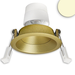 LED Einbaustrahler BACK68, rund, 36�, 5W, 2700K, 380lm, IP20, dimmbar, gold