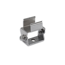 Montageclip f�r WALLWASHER Flexband Aluprofil, schwenkbar, 2 St�ck, silber