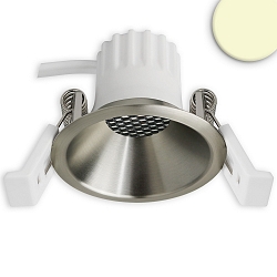 LED Einbaustrahler BACK45, rund, 36�, 5W, 2700K, 320lm, IP20, dimmbar, nickel geb�rstet