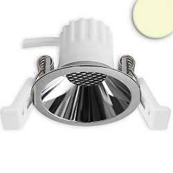 LED Einbaustrahler BACK45, rund, 36�, 5W, 2700K, 320lm, IP20, dimmbar, chrom