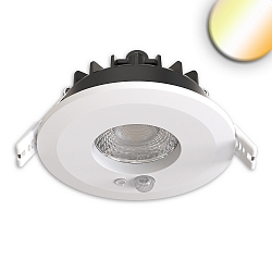 LED Einbaustrahler VARIO-68 mit PIR-Sensor, 60�, 6W, 2700|3000|4000|6000K, 580lm, IP65, wei�