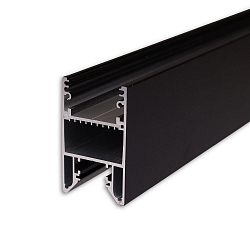 LED Leuchtenprofil HALON, K�hlstreifen schiebbar, 200cm, schwarz
