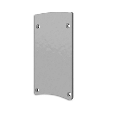 Endkappe EC124 f�r Leuchtenprofil HALON mit Cover C29/C61, silber