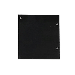 Endkappe EC133 f�r Gardinenprofil CURTAIN 10 ONE FLAT mit VISOR, 1 Paar (links & rechts), schwarz