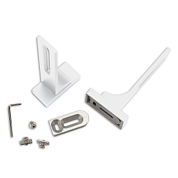 Wandausleger f�r Gardinenprofile, lang, 2 St�ck, wei�