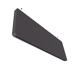 Akustik-Aufbau-BAFFEL TRACK48, unten mit NV-Schiene TRACK48 (unbest�ckt), 125cm, ohne LED-Einsatz, anthrazit