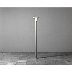 Standleuchte HEIMDAL, E27 max. 60W, Silber, Aluminium / Opalglas