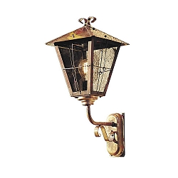 Wandleuchte FENIX UP, E27 max. 100W, Massiv-Kupfer / Rauch-Acrylglas