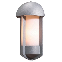 Wandleuchte TYR, E27 max. 60W, Silber, Aluminium / Acrylglas opal