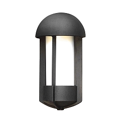Wandleuchte TYR, E27 max. 60W, Schwarz, Aluminium / Acrylglas opal