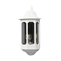 Wandleuchte PALLAS, E27 max. 100W, Wei�, Aluminium / Rauch-Acrylglas