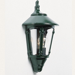 Wandleuchte VIRGO, E27 max. 60W, Gr�n, Aluminium/ Rauch-Acrylglas