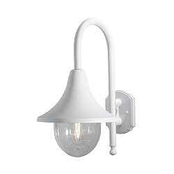 Au�en-Wandleuchte BARI, E27 max. 75W, Wei�, Aluminium / Acrylglas klar