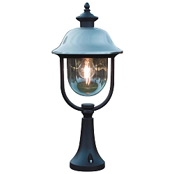 Sockelleuchte PARMA mit Edelstahldach, E27 max. 75W