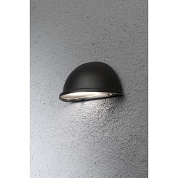 Wandleuchte TORINO, Breite 20cm, E14 max. 25W, Schwarz, Aluminium / Acrylglas